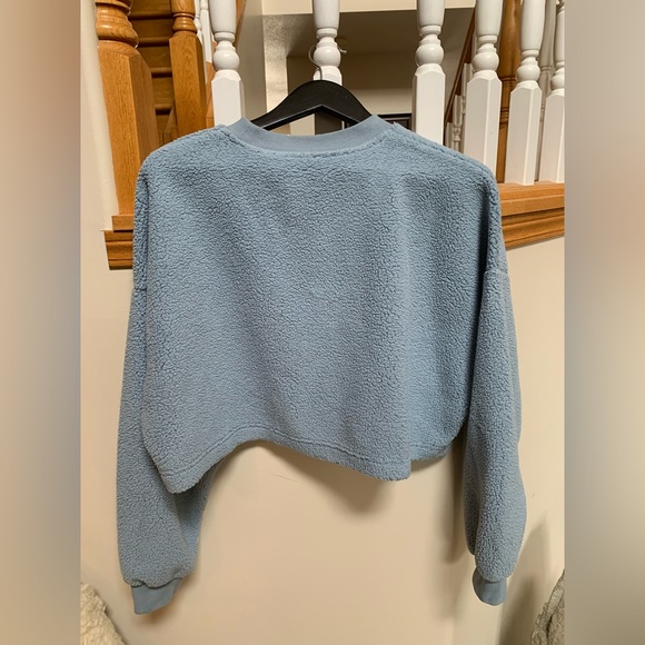 Sunday Best Teddy Oversized Crop Sweater Size M - Picture 2 of 3